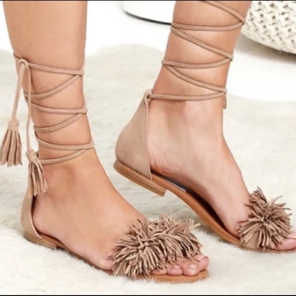 Steve Madden Aline Fringe Sandals